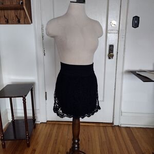 Topshop Black Mini Skirt